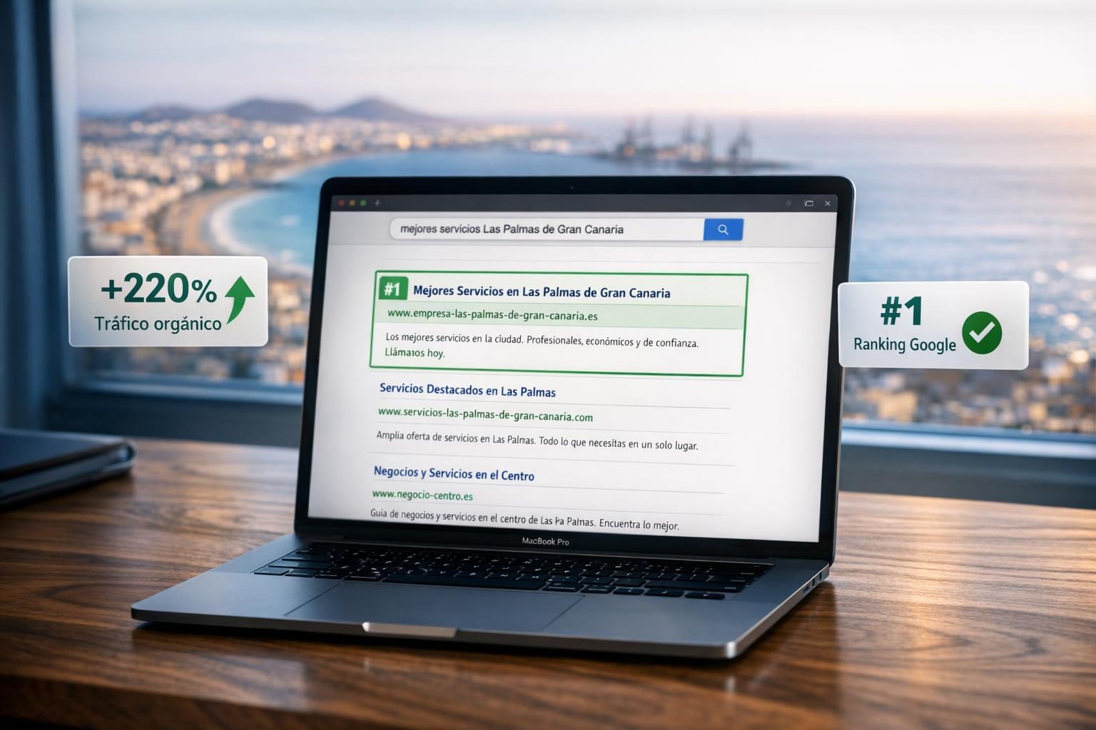 SEO en Las Palmas de Gran Canaria — Ranking #1 en Google para "mejores abogados Las Palmas de Gran Canaria"